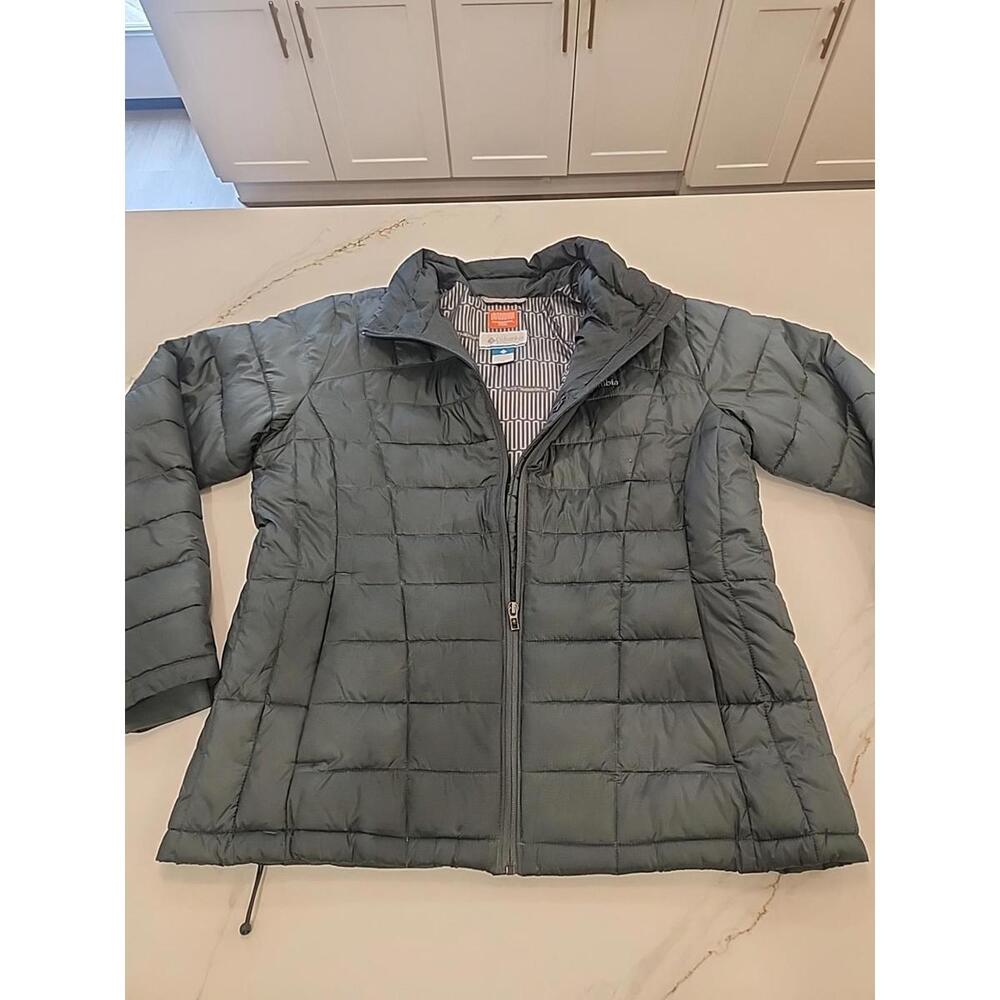 Columbia THERMAL COIL SizeXL Mens BLK Full Zip Stand Collar Insulated